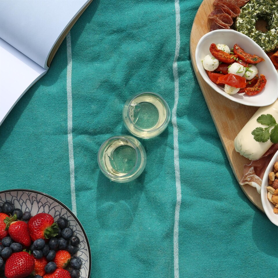 image 1 of Argon Tableware 300ml Plastic Wine Glasses - Set of 6 - Clear Reusable Stemless Cocktail Champagne Tumbler Drinking Cups | Clear | Clear | One Size | 6