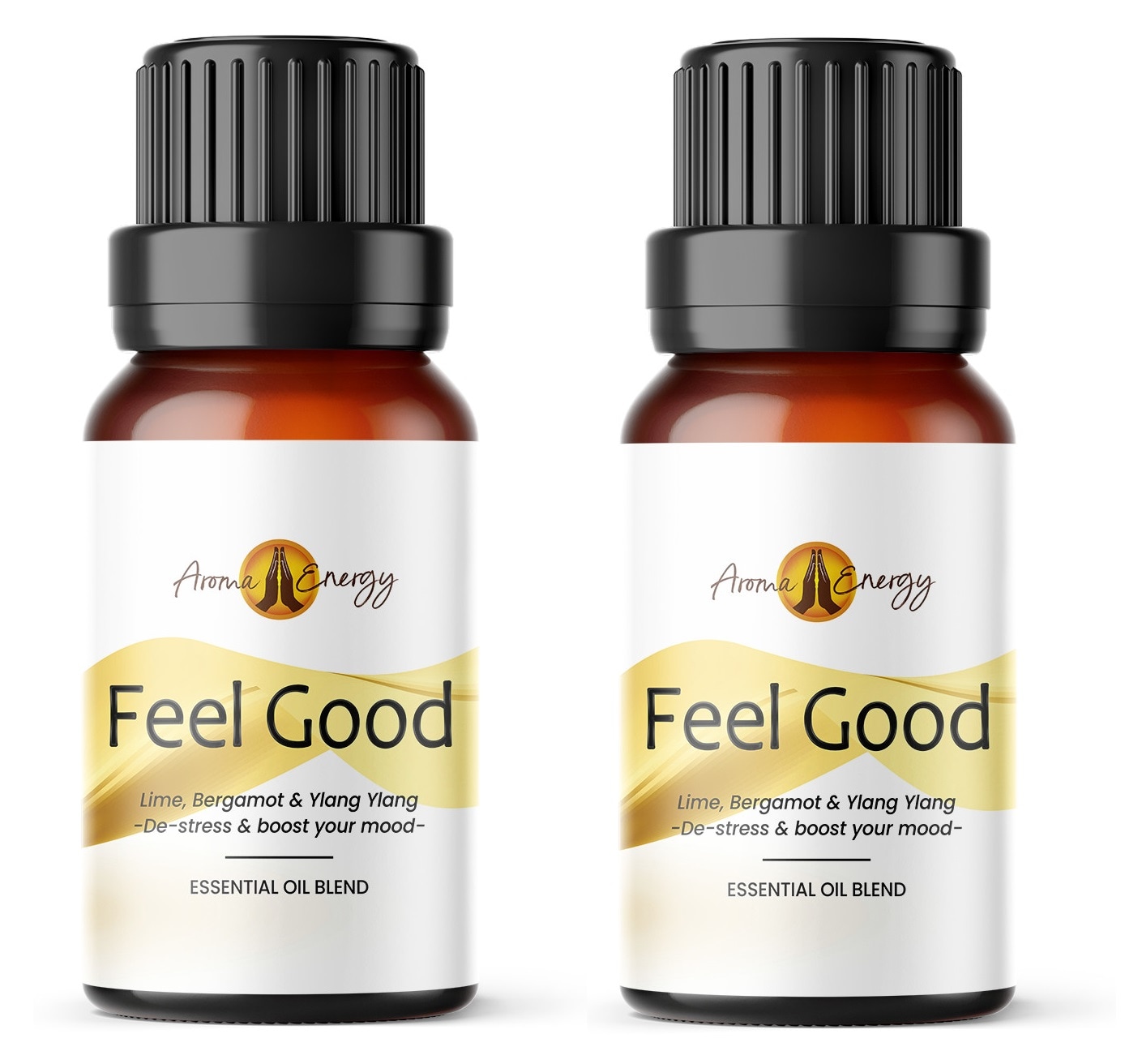 Aroma Energy Feel Good Essential Oil Blend 20ml (2 x 10ml Bottles) â Pure Natural Oil For Aromatherapy, Diffusers & Home Fragrance