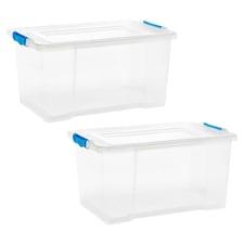 Medium Under Bed Clear Storage Box | Clear | 2
