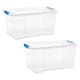 image 1 of Medium Under Bed Clear Storage Box | Clear | 2