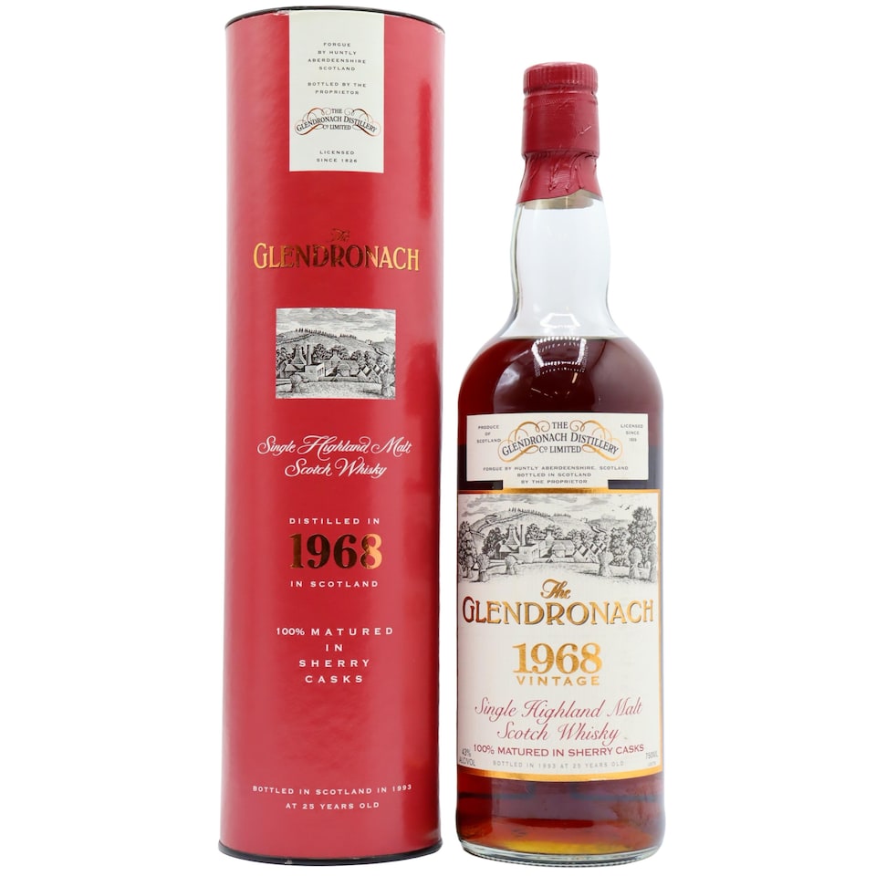 Glendronach - Single Highland Malt 1968 25 year old Whisky
