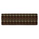image 1 of Orange & Black Hieroglyphs (Runner Rug) Black