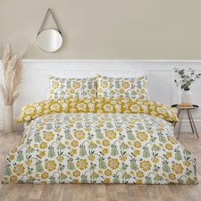 Victorian Bloom Green Duvet Cover Set Green | Single