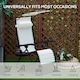 image 6 of Outsunny Zero Gravity Chair Adjustable Patio Lounge w/ Cup Holder White