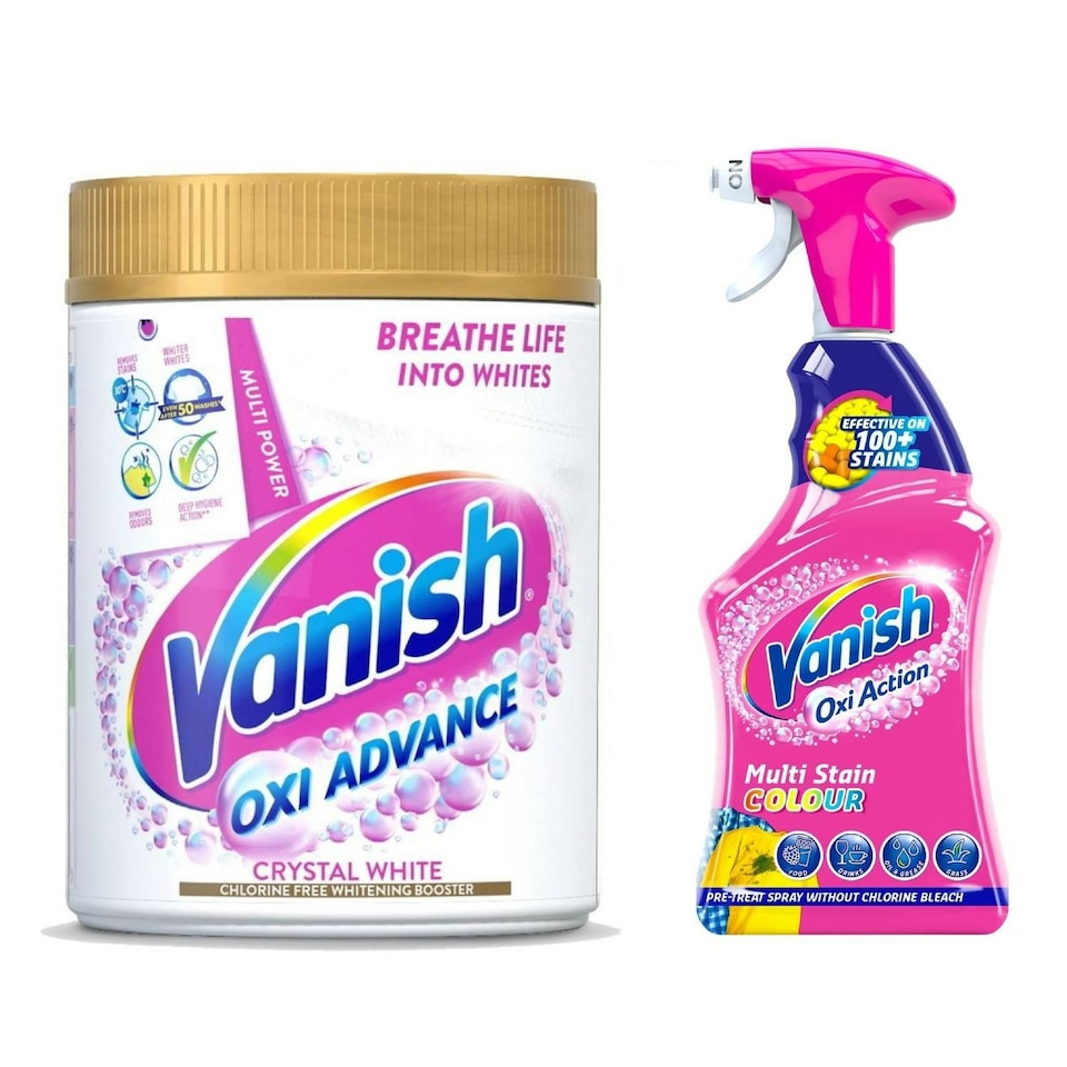 image 1 of Vanish Gold Powder 1.4kg & Colour Spray 500ml Fabric Stain Removers Bundle