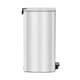 image 7 of Harbour Housewares Square Stainless Steel Kitchen Pedal Bin - 30L - Brushed | Silver | Brushed