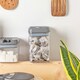 image 5 of Argon Tableware Flip Lock Plastic Food Storage Containers - 800ml - Grey - Pack of 6