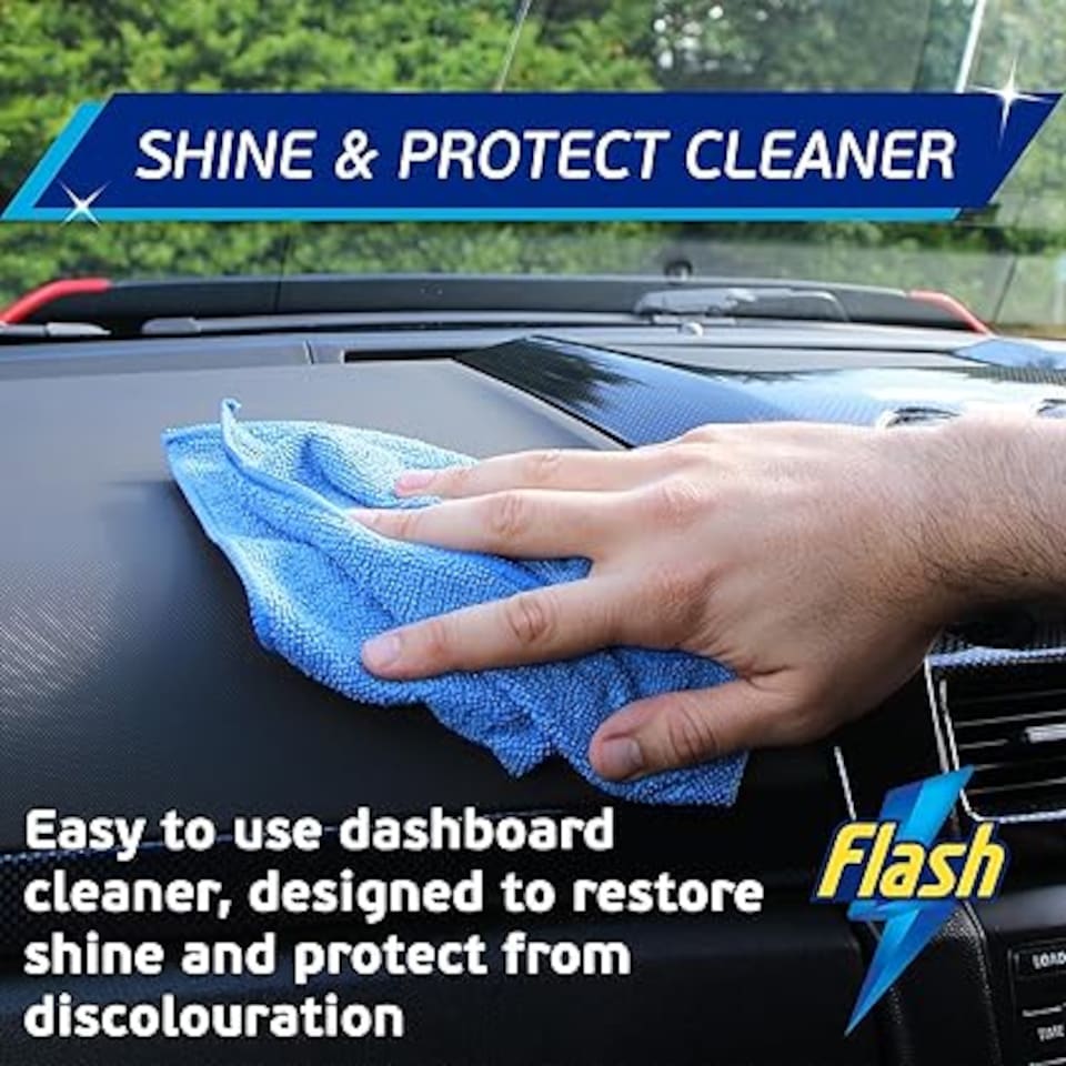 image 1 of Flash Car Care Dashboard Shine 2 x 500ml