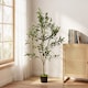 image 2 of HOMCOM 120 cm Decorative Artificial Plant, Silk Olive Tree with 303 Leaves