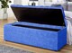 image 2 of 180cm Chesterfield Ottoman Storage Box -Upholstered Blanket Box - Blue Naple Ottoman Bench