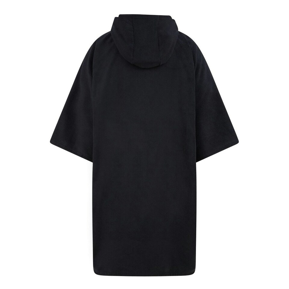 image 1 of Towel City Unisex Adult Poncho - Black - One Size