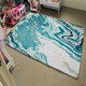 image 4 of Blue Marble (Rug) Blue | Large: 140x200cm