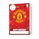 image 1 of Manchester United FC Personalise Birthday Card With Sticker Sheet