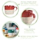image 2 of Nicola Spring Ceramic Dipped Dash Coffee Mugs - 475ml - 4 Colours | Multi | 4 Colours