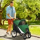 image 6 of PawHut Foldable Pet Stroller with Cushion, for M, L Dogs - Green