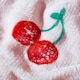 image 2 of Catherine Lansfield Disco Cherries Cosy Fleece 200x240cm Oversized Blanket Throw Pink Pink