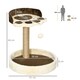 image 7 of PawHut 44cm Cat Tree Tower with Scratch Post, Platforms, Ball, Brown