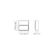 image 2 of Dune Square LED Outdoor Flush Wall Lamp Rust Brown IP65 CCT 2200-4000K