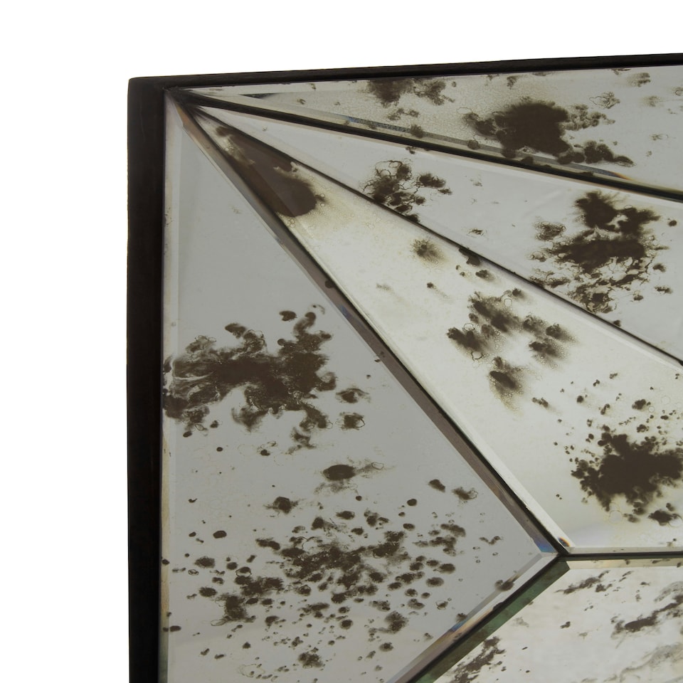 image 1 of Interiors by Premier 3D Prism Wall Mirror Black