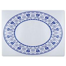 Folk Art Glass Chopping Board | Multi