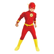 The Flash Childrens/Kids Deluxe Costume - Red - M M