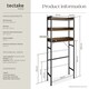 image 6 of Shower caddy Seattle - 3 Tiers | Brown | Industrial wood dark, rustic | 25 x 63 x 165 cm | 1