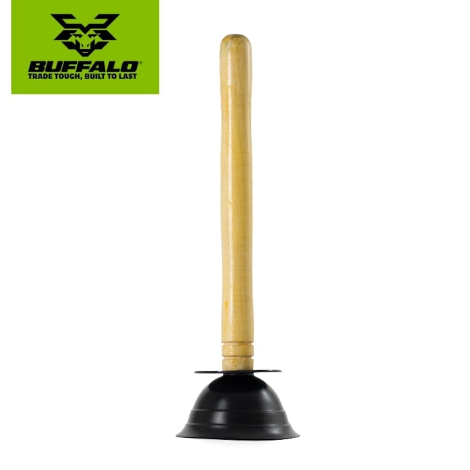 Buffalo Large Rubber Cup Bath & Shower Plunger 125mm / 5'' - One Colour - One Size