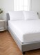 image 1 of Cotton Percale Fitted Mattress & Pillow Protector (White)