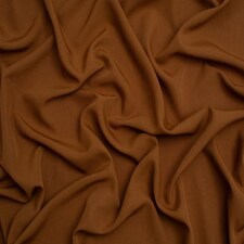 Minerva Core Range Brown Soft Touch Crepe Fabric for Dressmaking, 110cm / 43" Wide - per metre