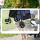 image 9 of PawHut One-click Foldable Pet Stroller w/ Mesh Windows, for Small Pets - Blue