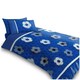 image 1 of VELVETIO Football Goals Duvet Cover Set Soft Polycotton Reversible Kids Beddings Blue | Double