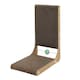 image 1 of Skylos 48cm L Shaped Cat Scratching Board with Ball Toy Wall Furniture Brown