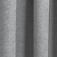 image 3 of Matrix Grey Curtains 66 x 54 inch (168 x 137 cm) Room Darkening Pencil Pleat Thermal Noise Reducing Curtains for Bedroom and Living Room