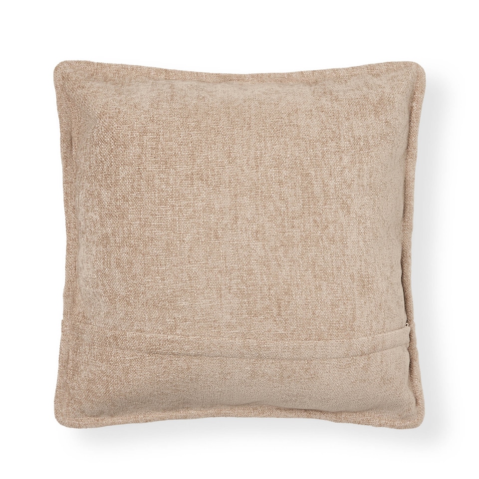 image 1 of BHS Oxford Chenille Cushion | Cream | Natural | One Size | 1
