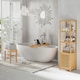 image 7 of HOMCOM Extendable Bath Tub Bathroom Tray Bathtub Caddy Shelf Wine Holder Book