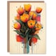 image 1 of Tulip Bouquet Modern Floral Abstract Painting Birthday Greeting Card