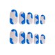 image 2 of Nail HQ Oval Blue Bombshell Nails
