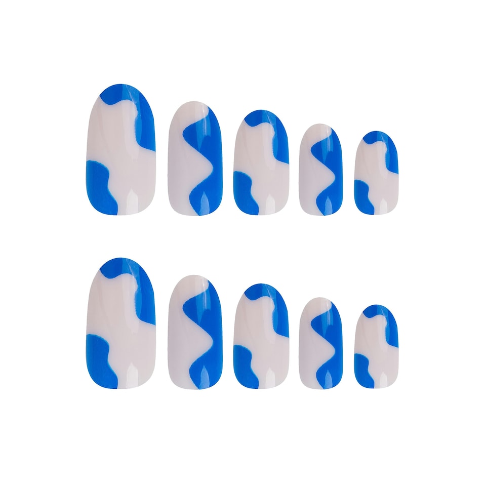 image 1 of Nail HQ Oval Blue Bombshell Nails