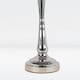 image 6 of Set of 2 Chrome Table Lamps with Stem Detail and Navy Blue Shades Chrome | Blue