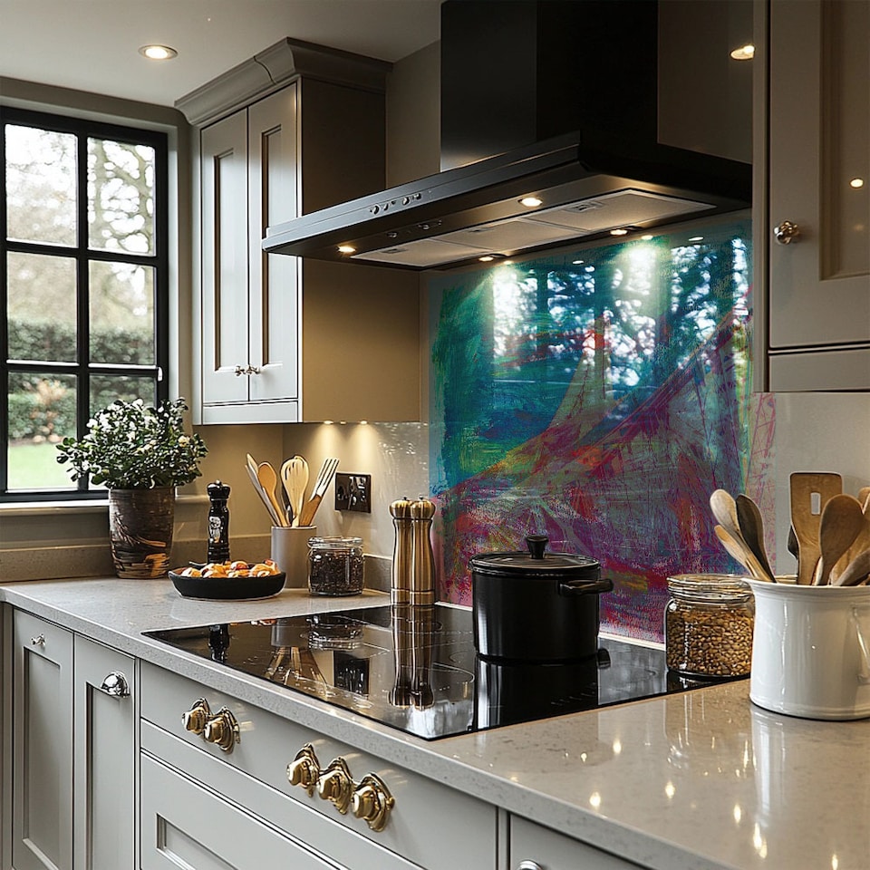 image 1 of Below The Tower Splash Back | White