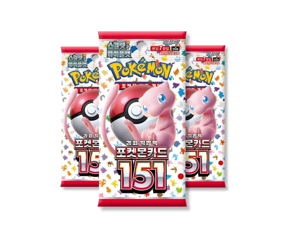 image 1 of Pokemon Cards 151 Booster Bundle x 3 Pokemon Packs Korean 151 - TCYM Import