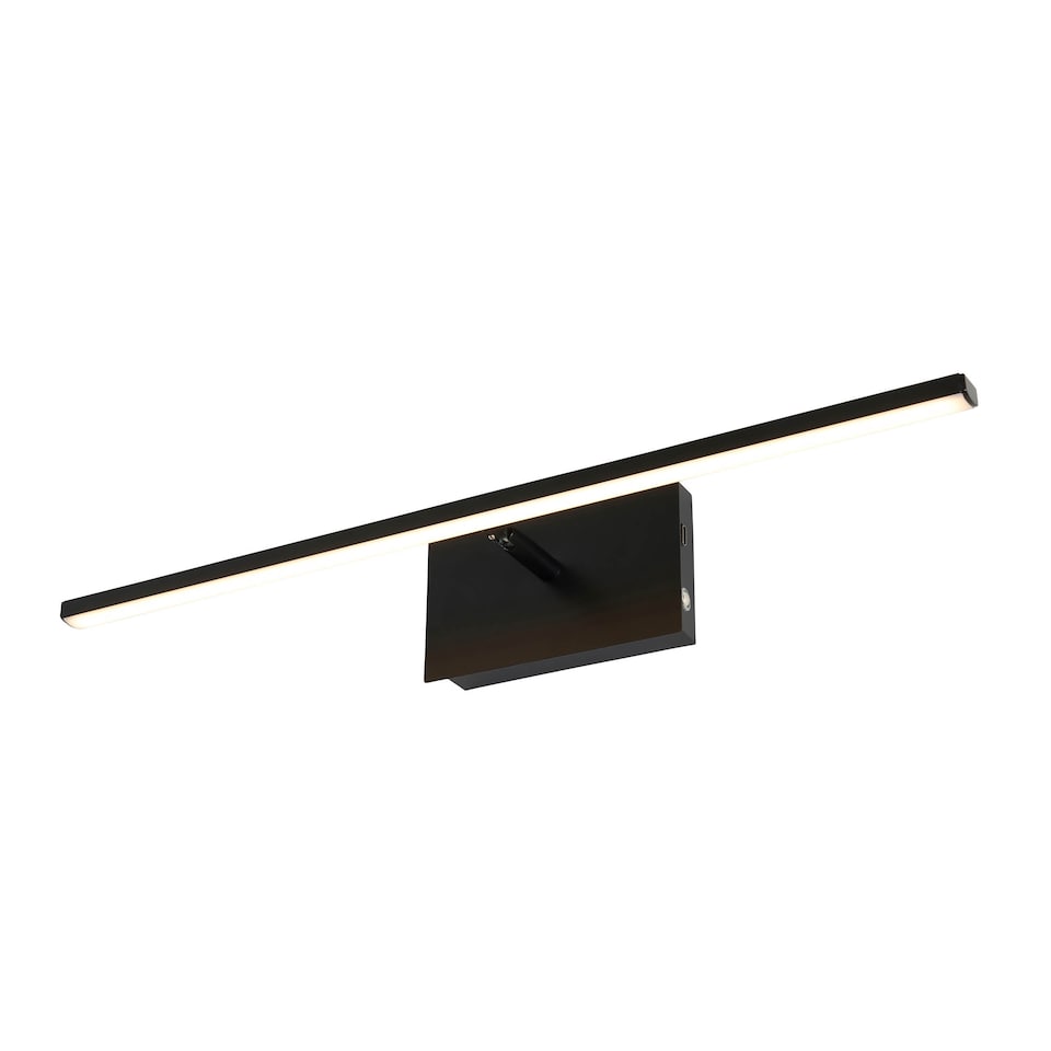 image 1 of BHS Dougie Rechargeable Picture Wall Light | Black | Black | 1