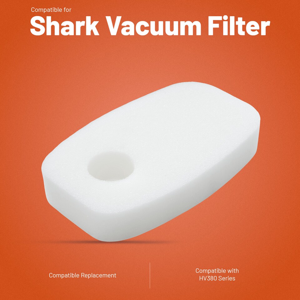 image 1 of Reliapart Vacuum Filter Kit Compatible for Shark HV380 Series 2 Pack XFF380EU