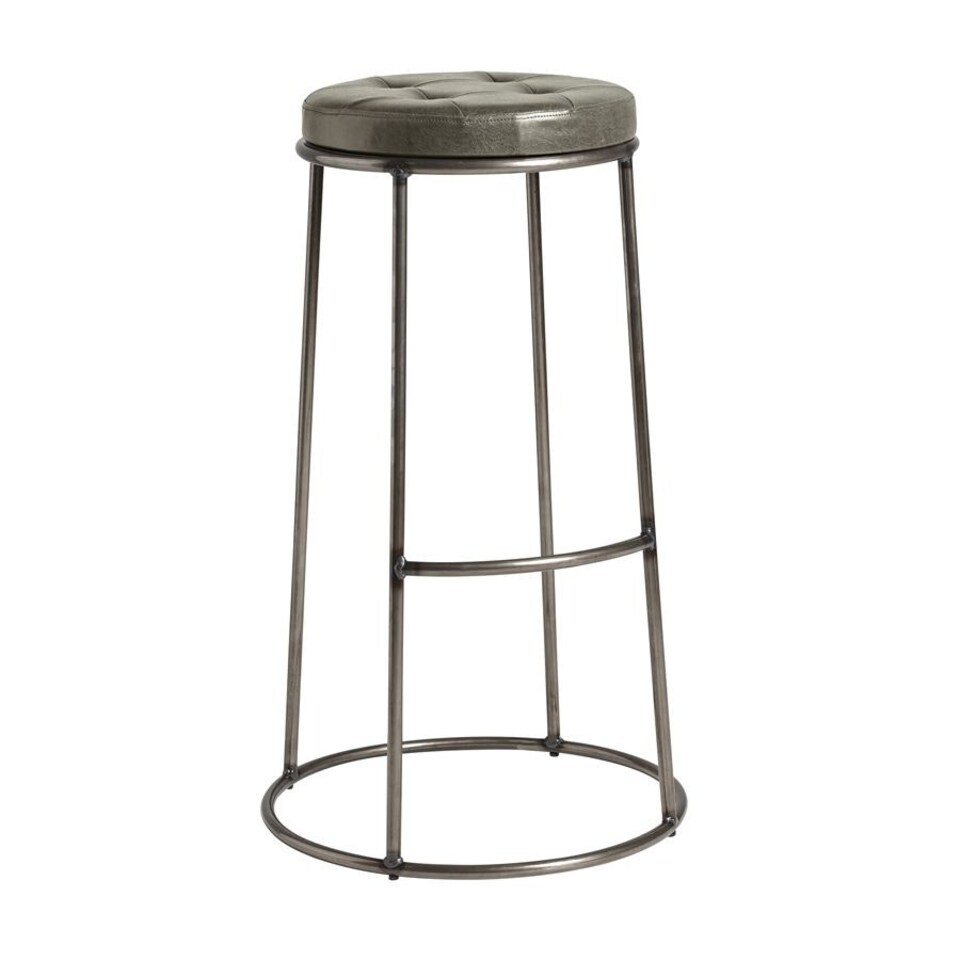 Ducat 75 - Clear Lacquered Metal Frame - Vintage Silver Seat. Silver