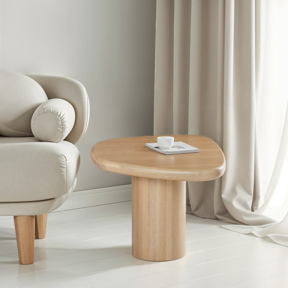 image 1 of Ajmer Solid Wood Side Table Brown
