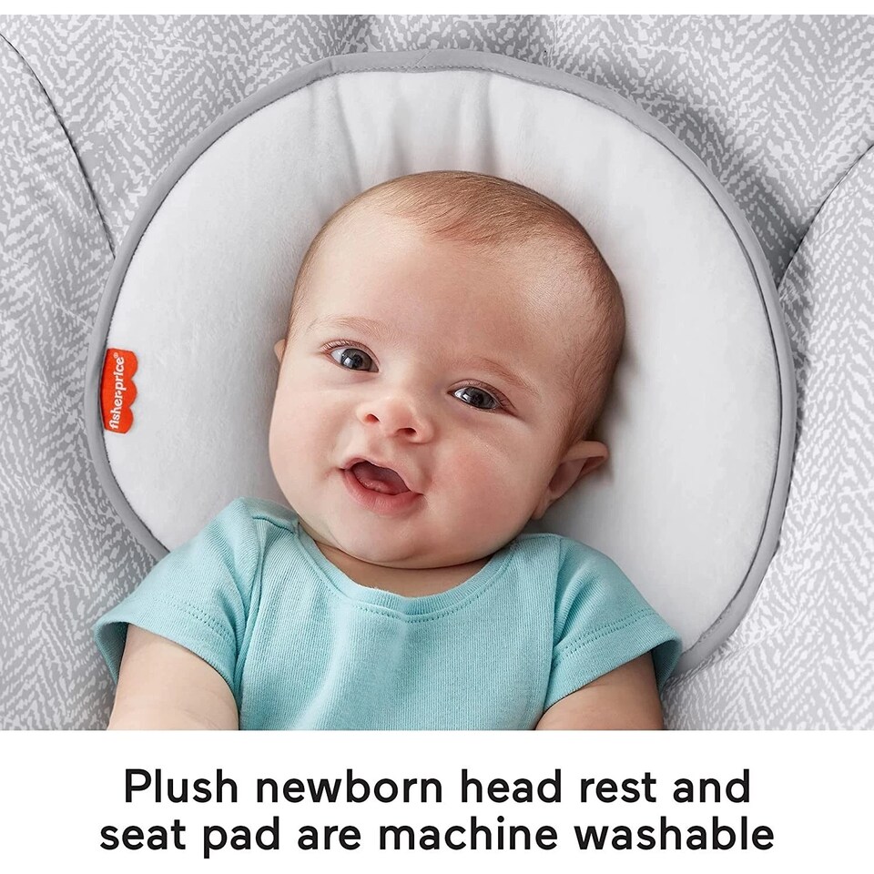 image 1 of Fisher Price See And Soothe Deluxe Bouncer Hearthstone Soothing Baby Seat