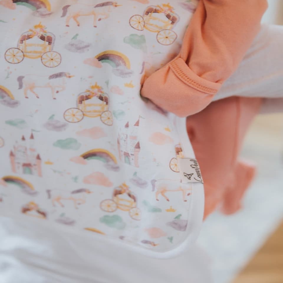 image 1 of Copper Pearl Premium Burp Cloths Enchanted 3Pk