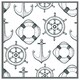 image 3 of Anchor & wheel (Picture Frame) Black | S