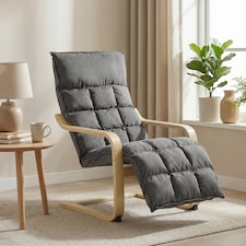 HOMCOM Accent Chair, Leisure Lounge Chair Armchair with Footrest