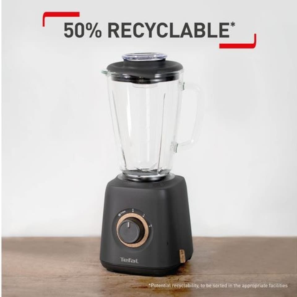 image 1 of Tefal Eco Respect BL46EN40 Blender Smoothie Maker 800W 1.75L Black Black